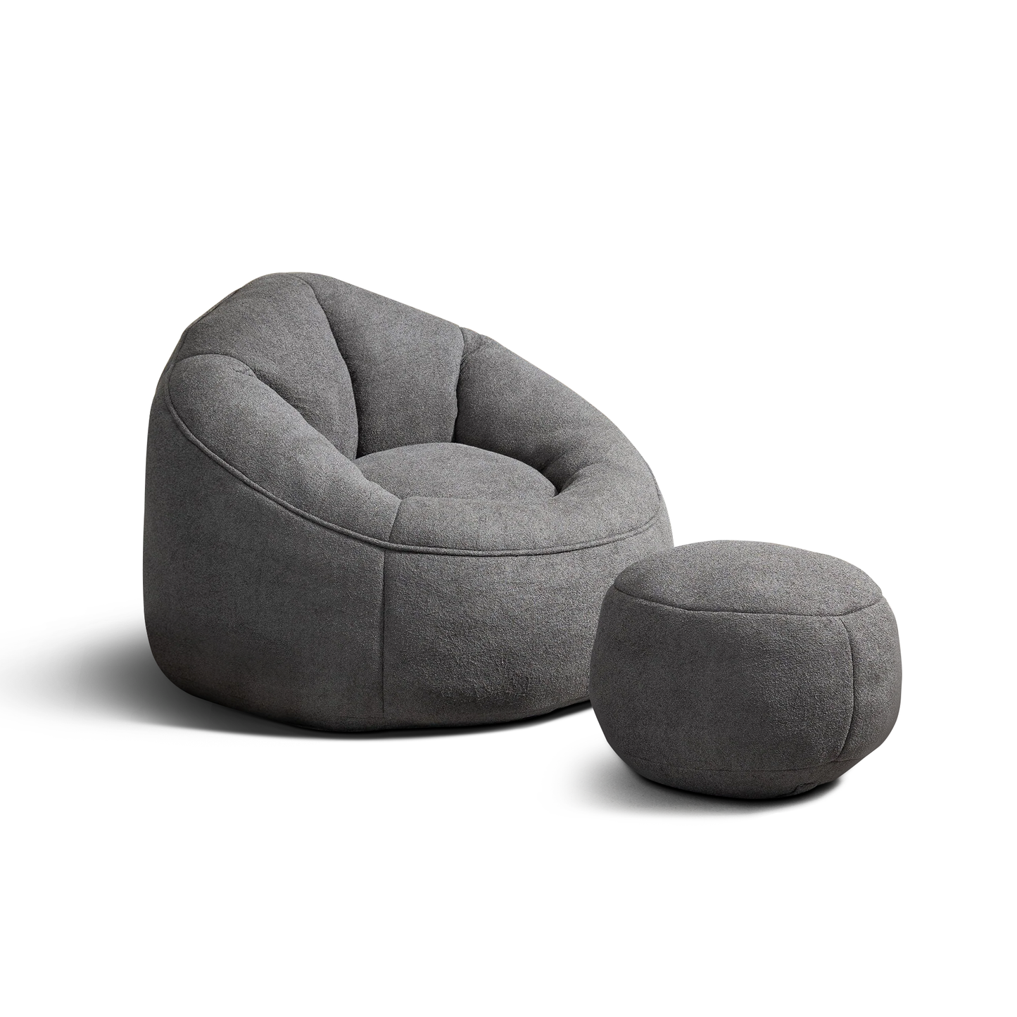 Adult Lounge Bean Bag with Ottoman