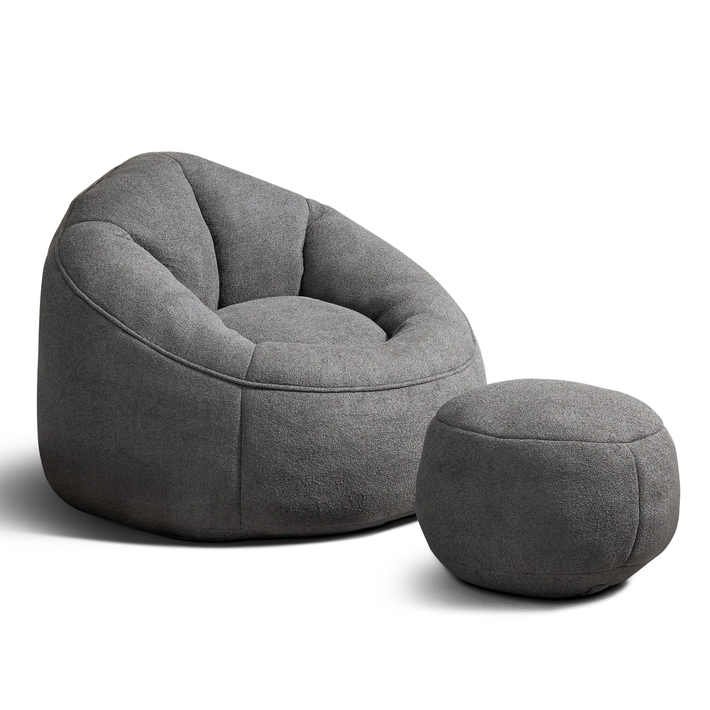 Adult Lounge Bean Bag with Ottoman