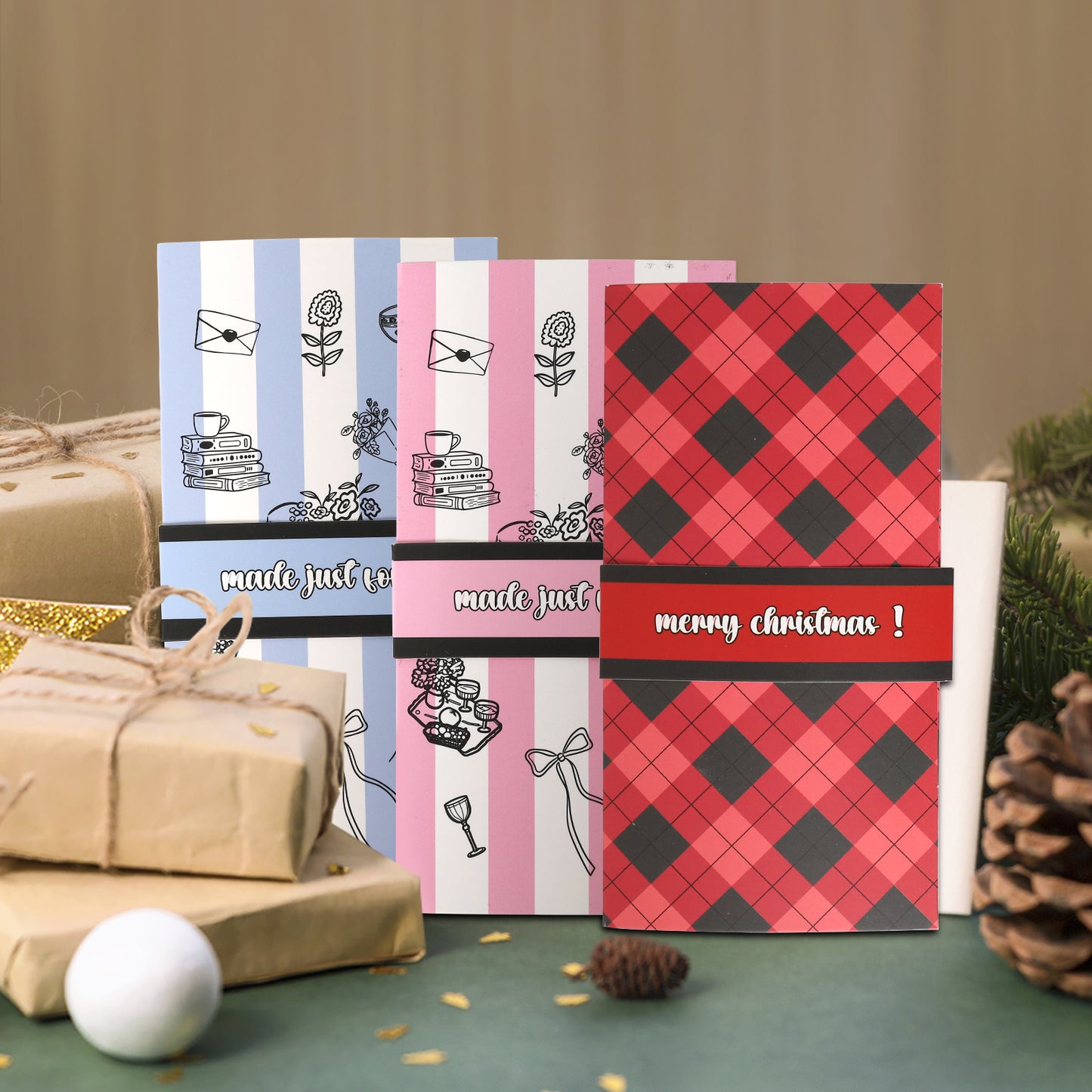Handmade Christmas gift card booklet