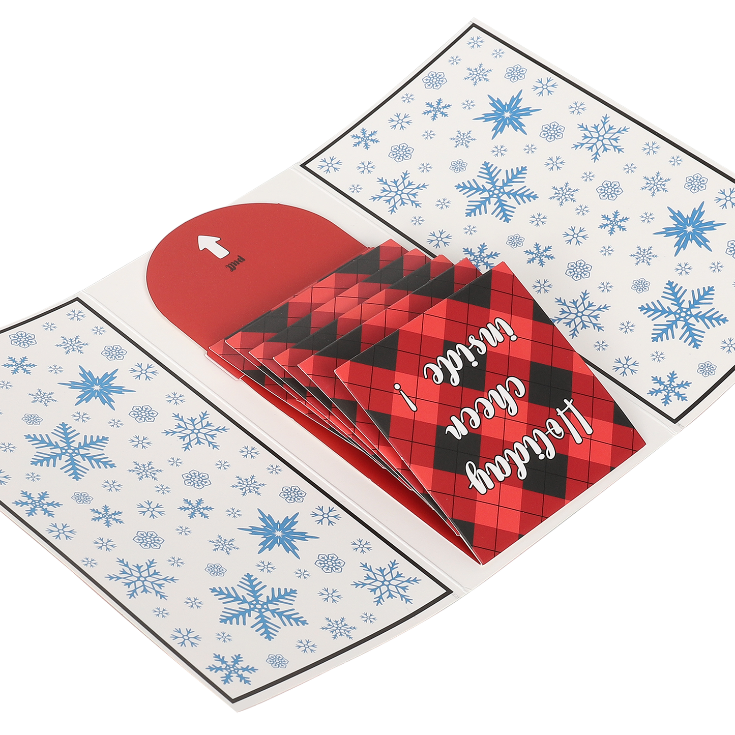Handmade Christmas gift card booklet