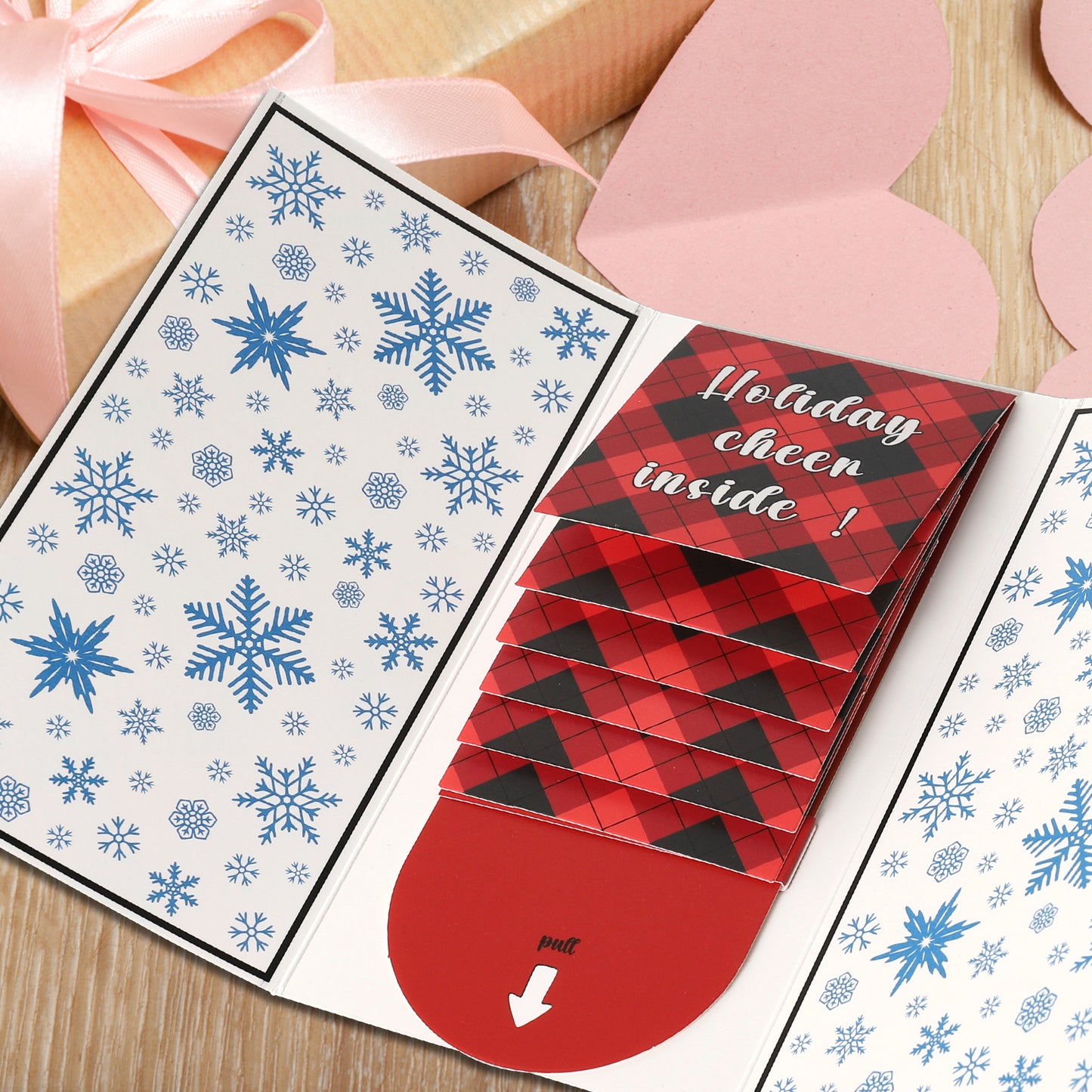 Handmade Christmas gift card booklet