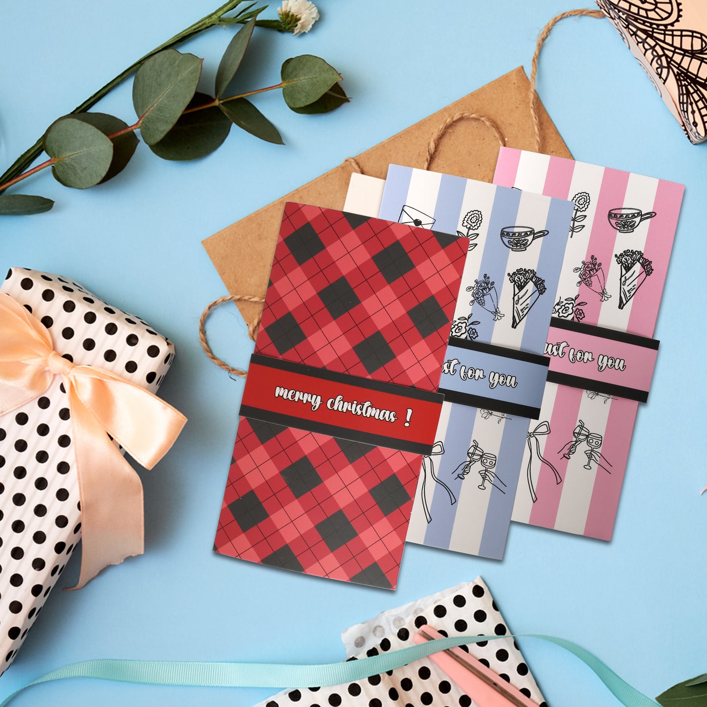 Handmade Christmas gift card booklet