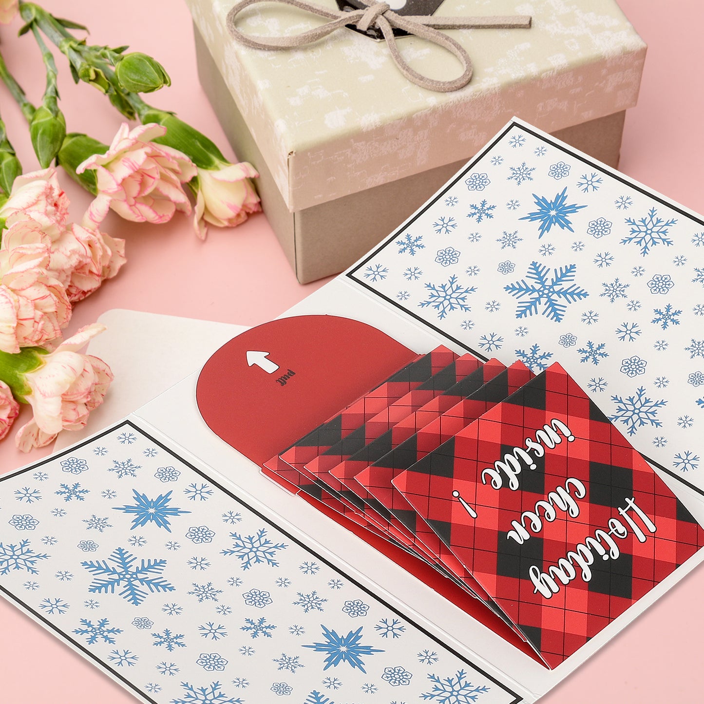 Handmade Christmas gift card booklet