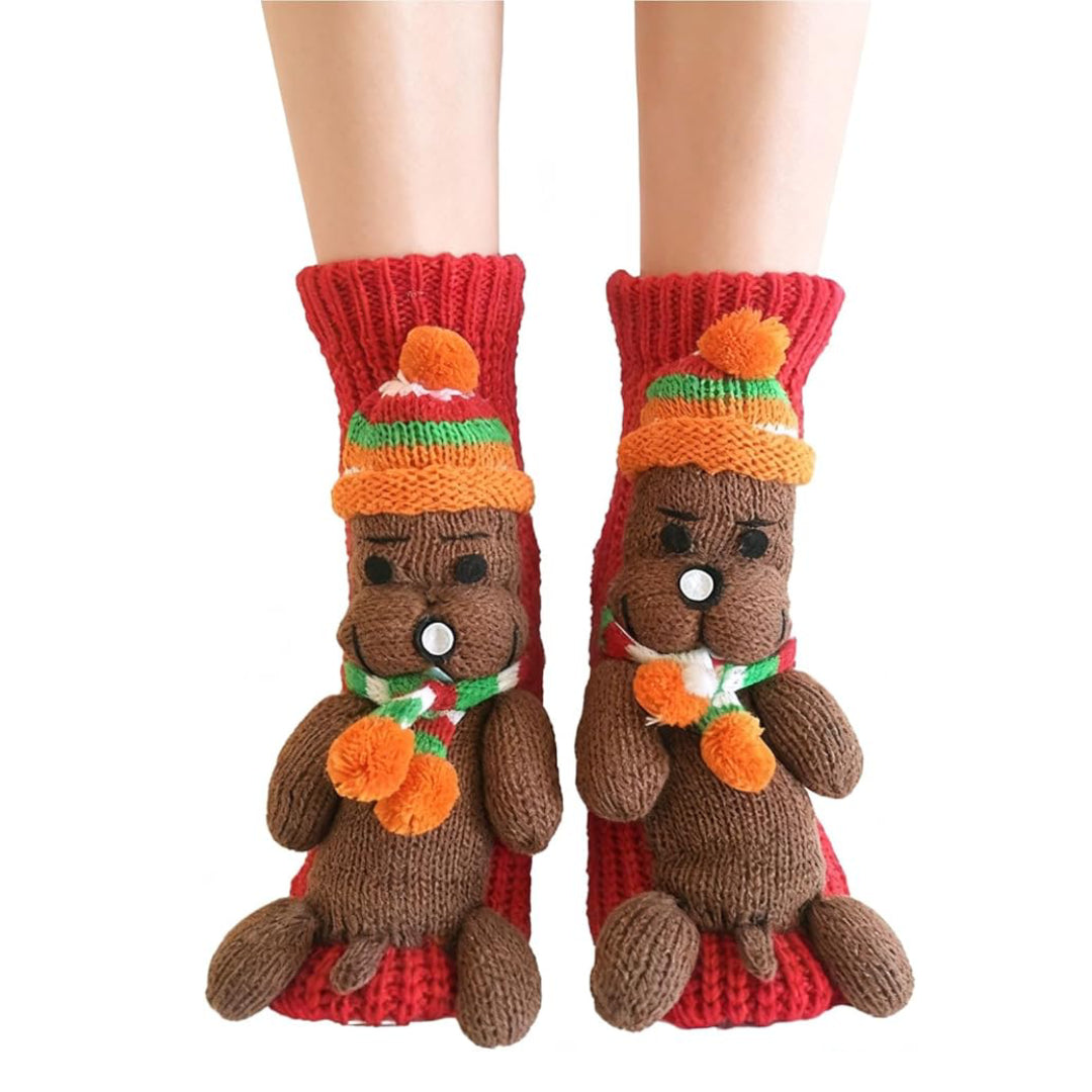 2025 New Cozy 3D knit-animal-socks