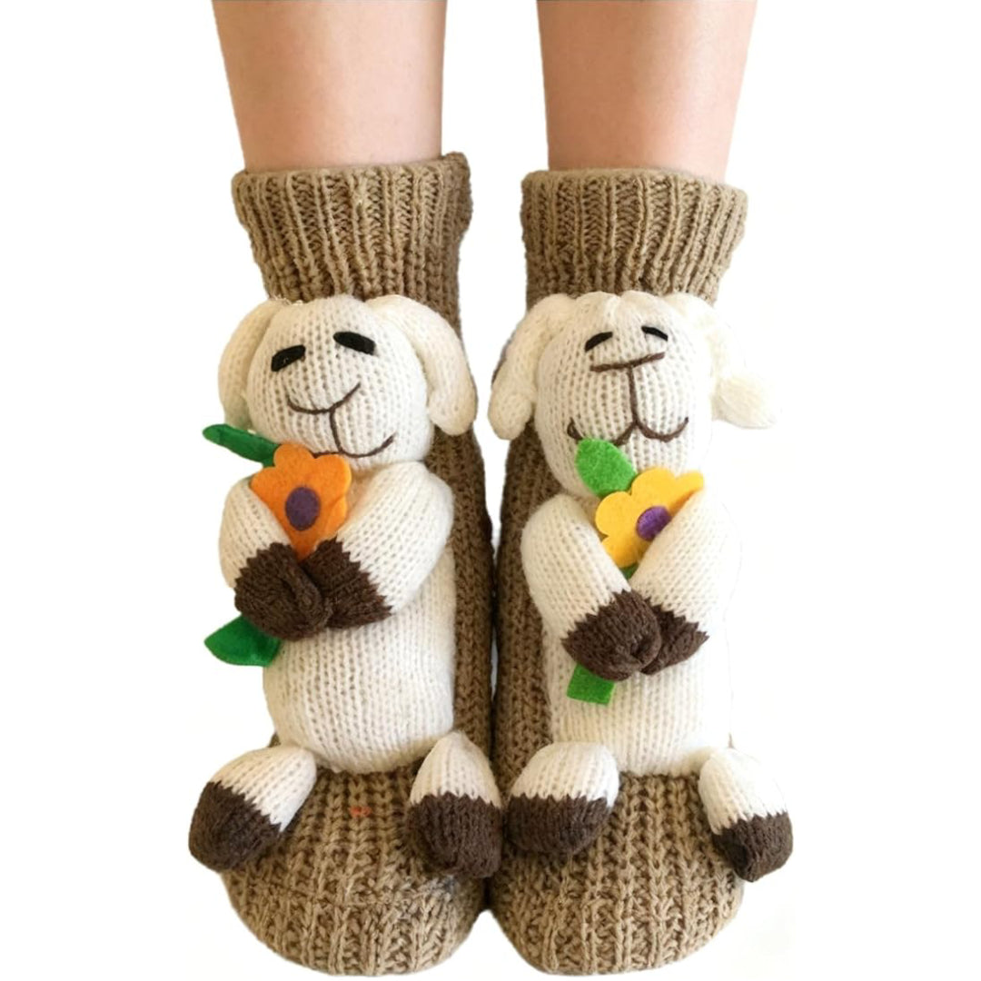 2025 New Cozy 3D knit-animal-socks