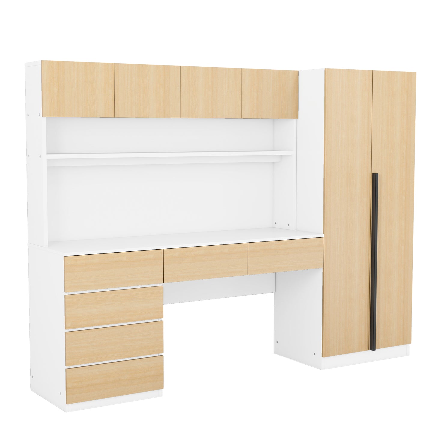 Wood Storage Wardrobe, Natural