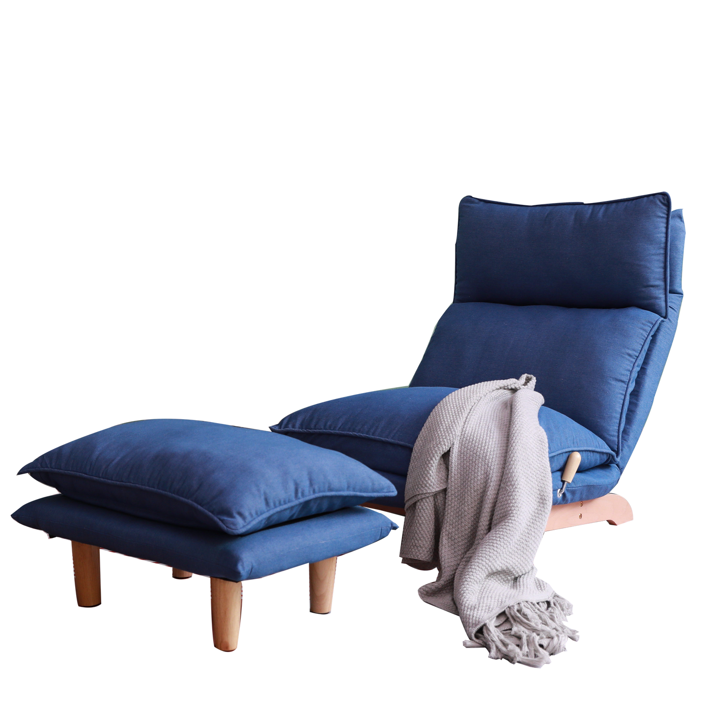 Modern Blue Lazy Floor Chair
