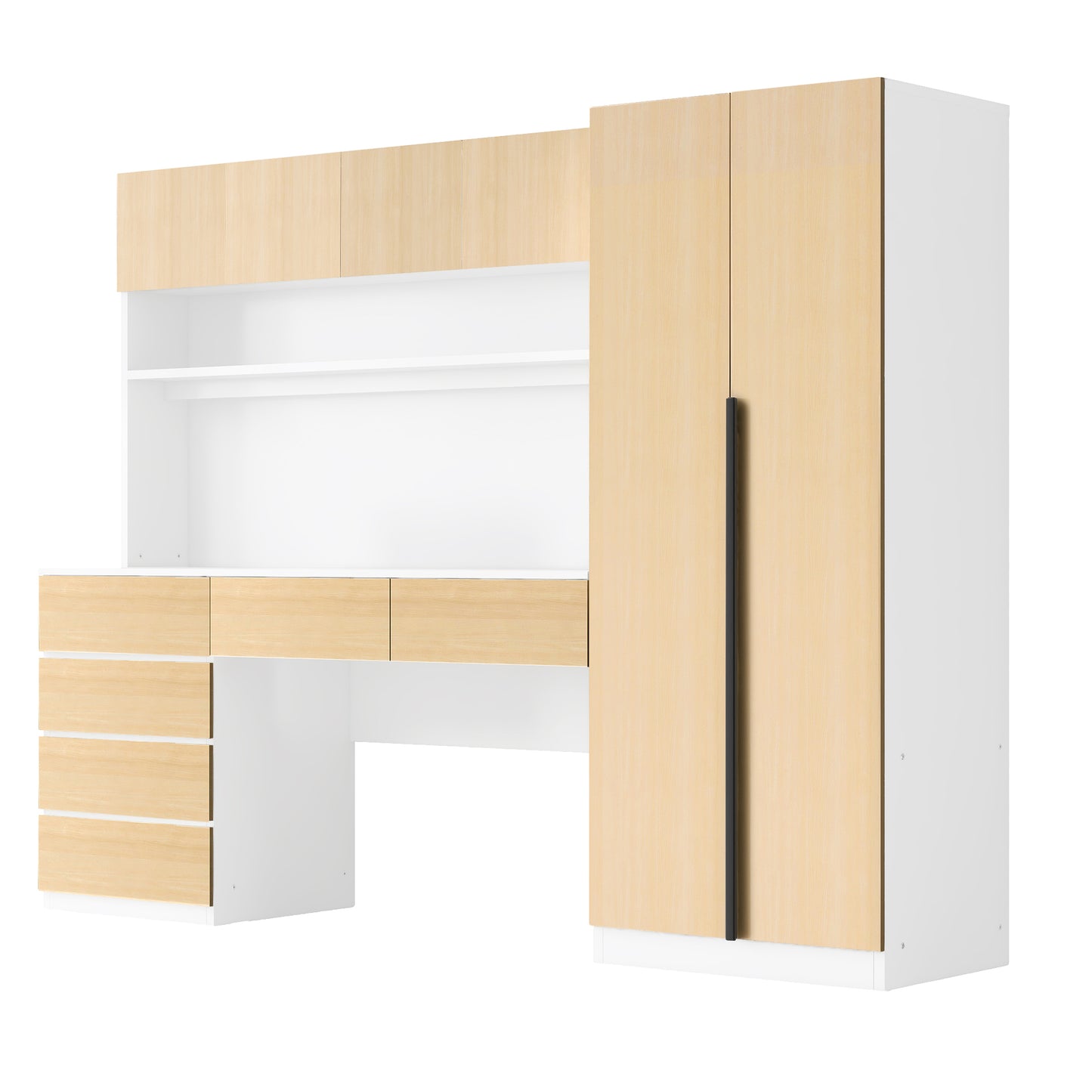 Wood Storage Wardrobe, Natural