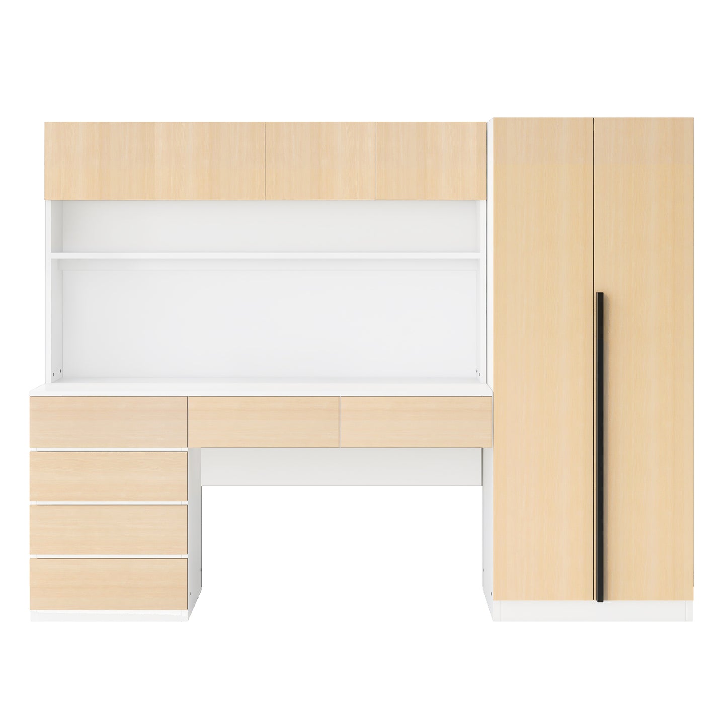 Wood Storage Wardrobe, Natural