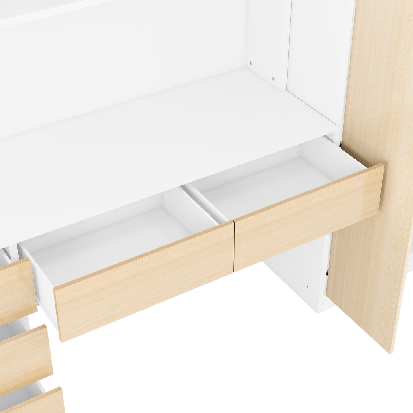 Wood Storage Wardrobe, Natural