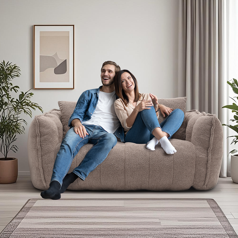 Square Lazy Sofa for Two