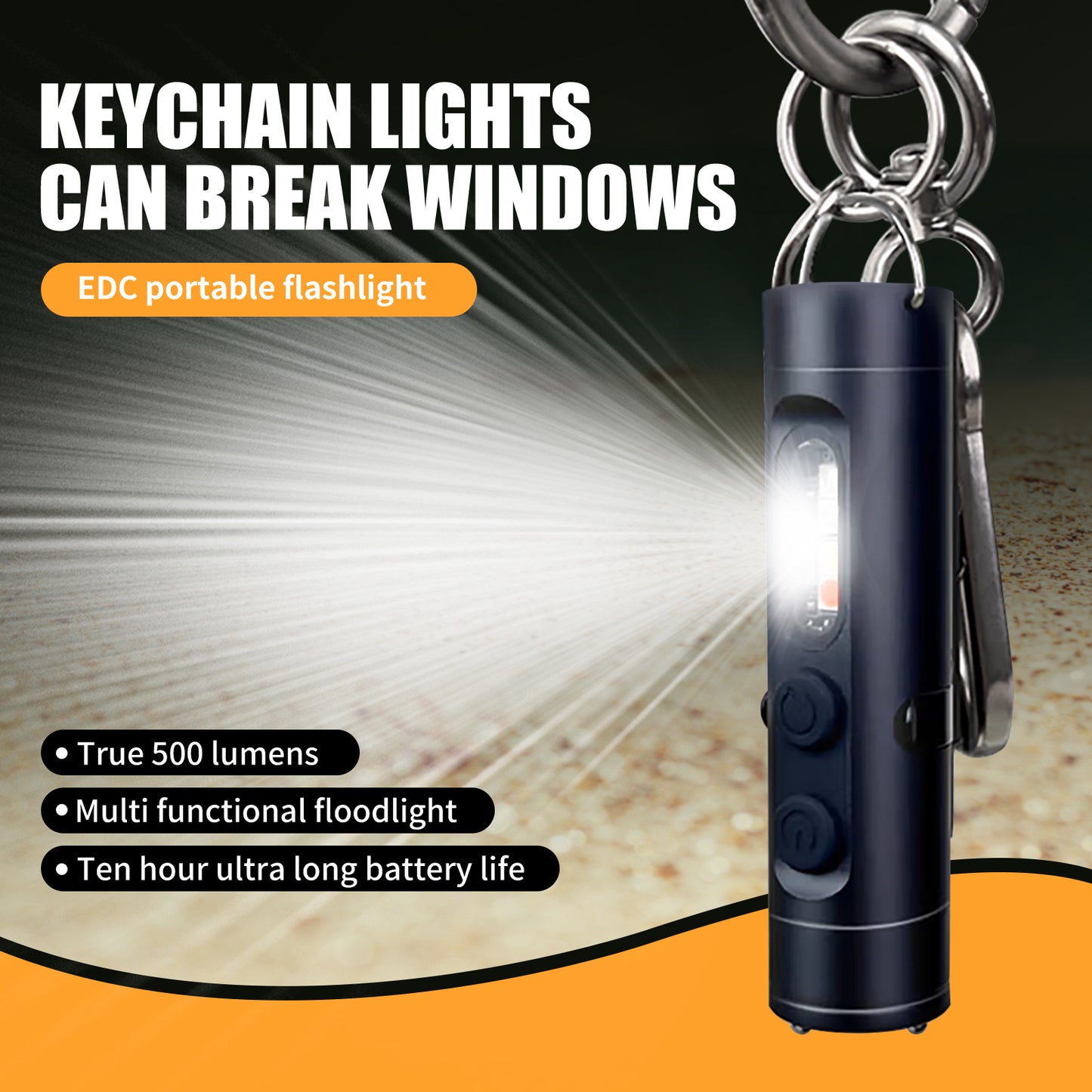 Mini Multifunctional Aluminum Alloy Flashlight