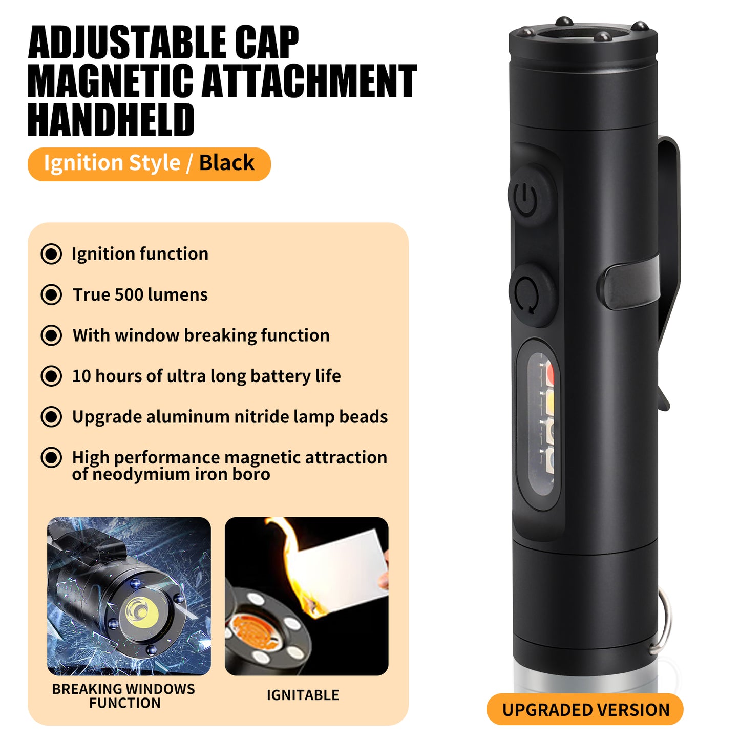 Mini Multifunctional Aluminum Alloy Flashlight