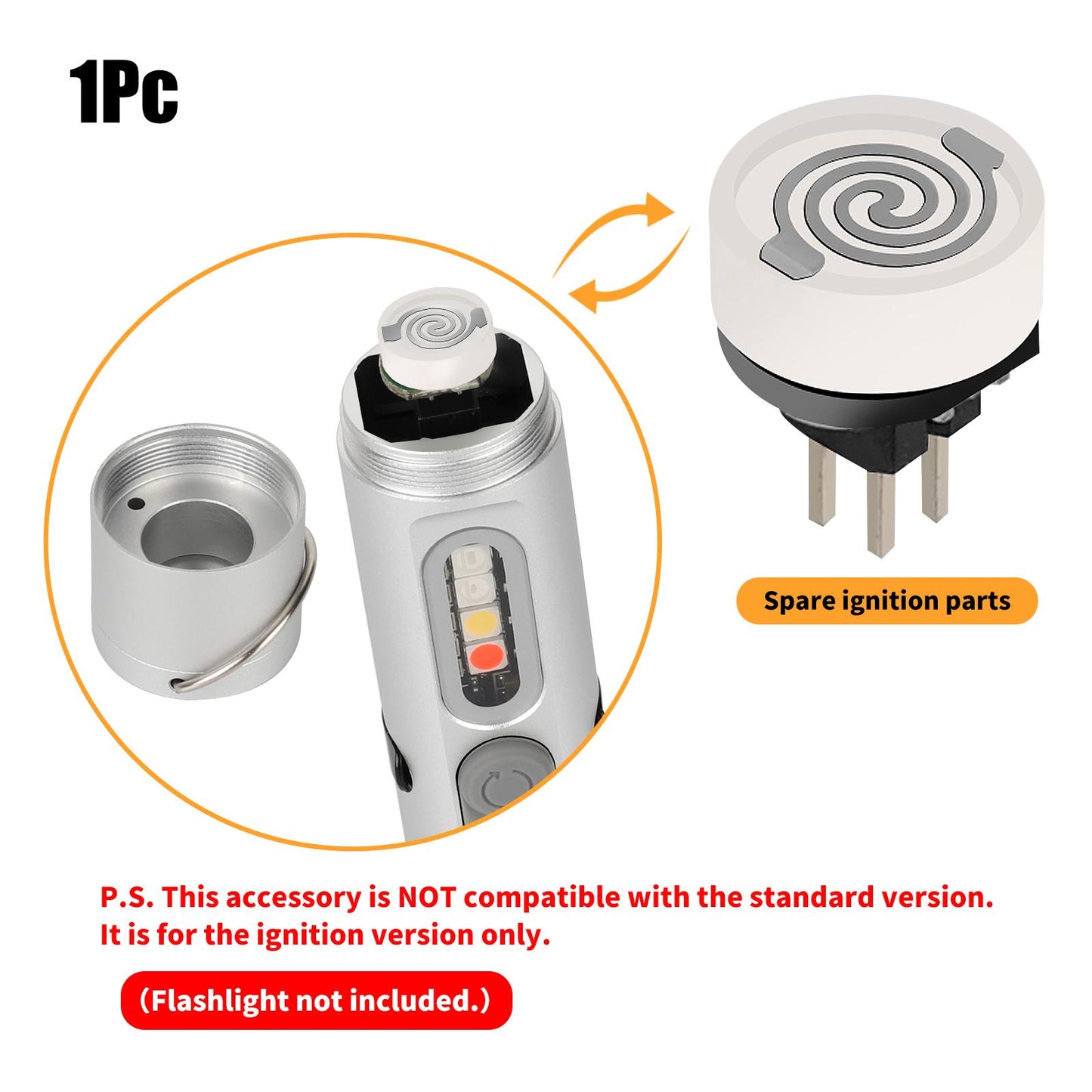 Mini Multifunctional Aluminum Alloy Flashlight