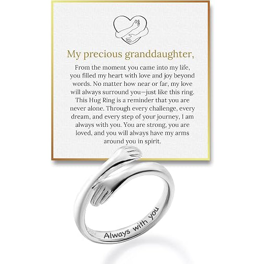 Adjustable Dad & Daughter Hug Ring