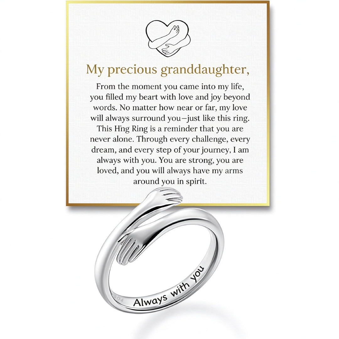 Adjustable Dad & Daughter Hug Ring