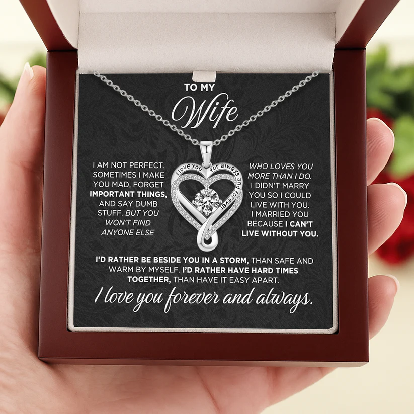 To My Wife - Love You Forever & Always Necklace