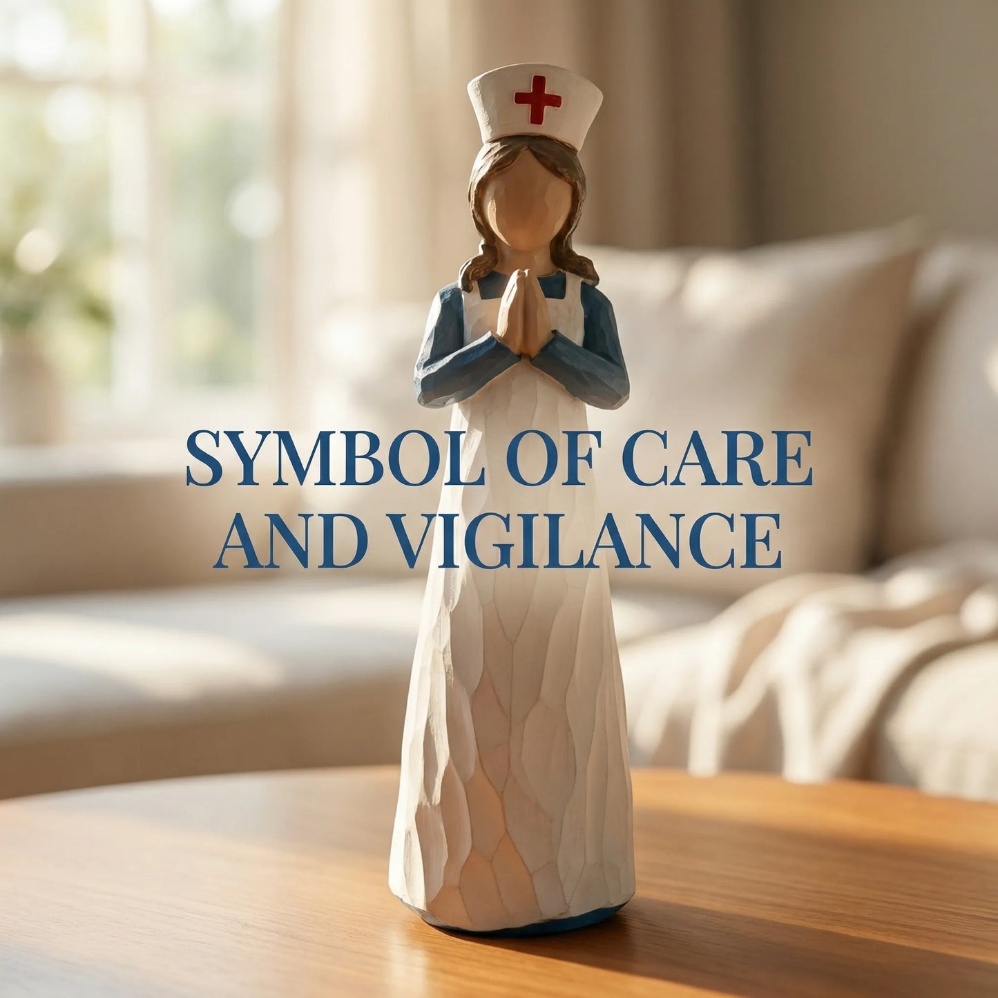 Hand-Painted Resin Angel Nurse Statue