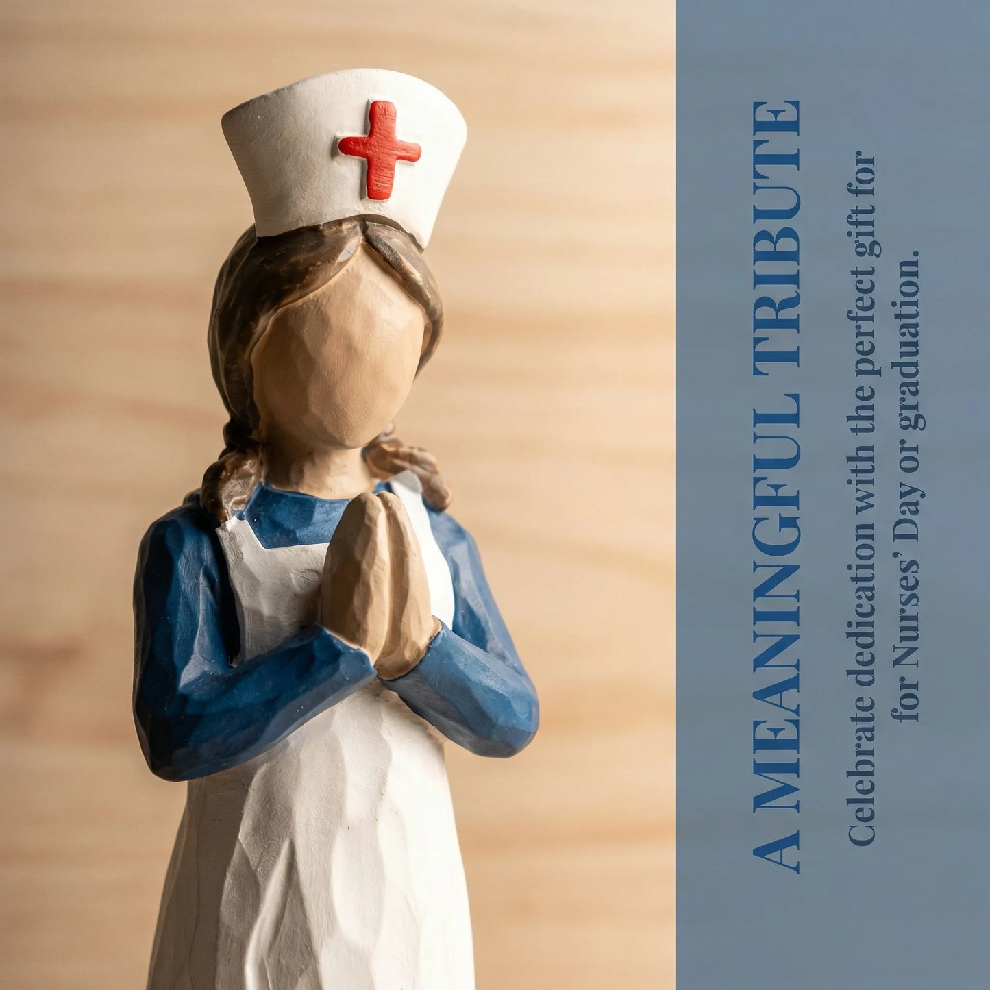 Hand-Painted Resin Angel Nurse Statue