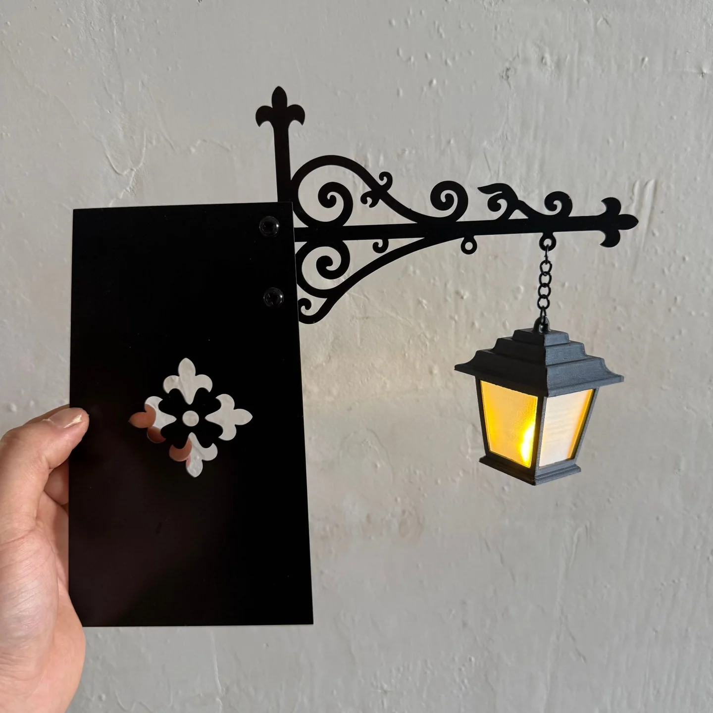 Miniature Retro Streetlight Bookend Light