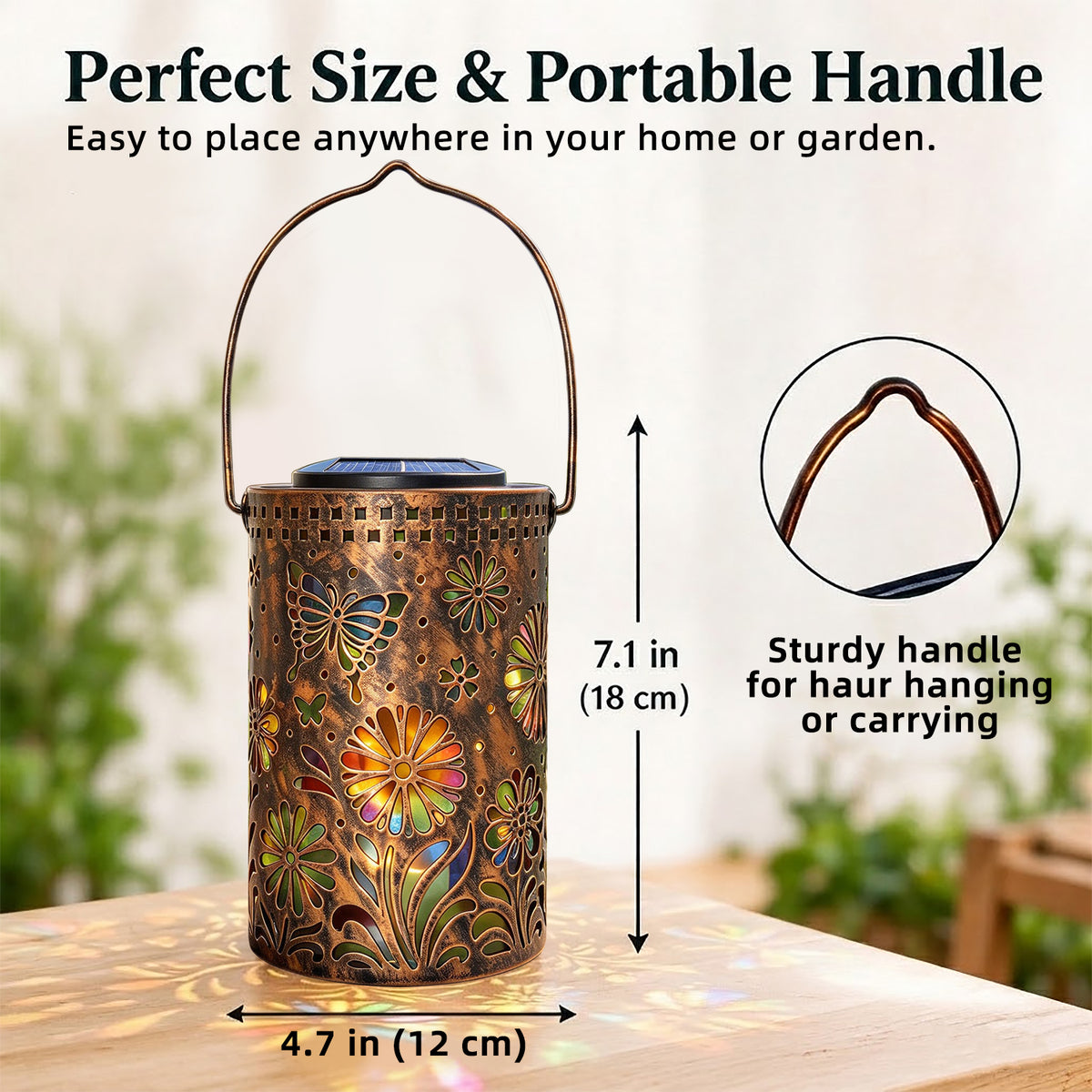 Butterfly Solar Lanterns Waterproof Hanging Lights