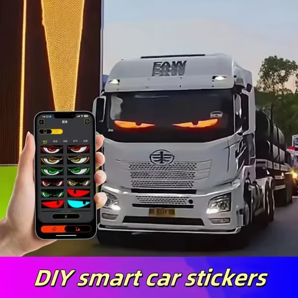 Colorful Eye Lamp Soft Screen for Car Windows