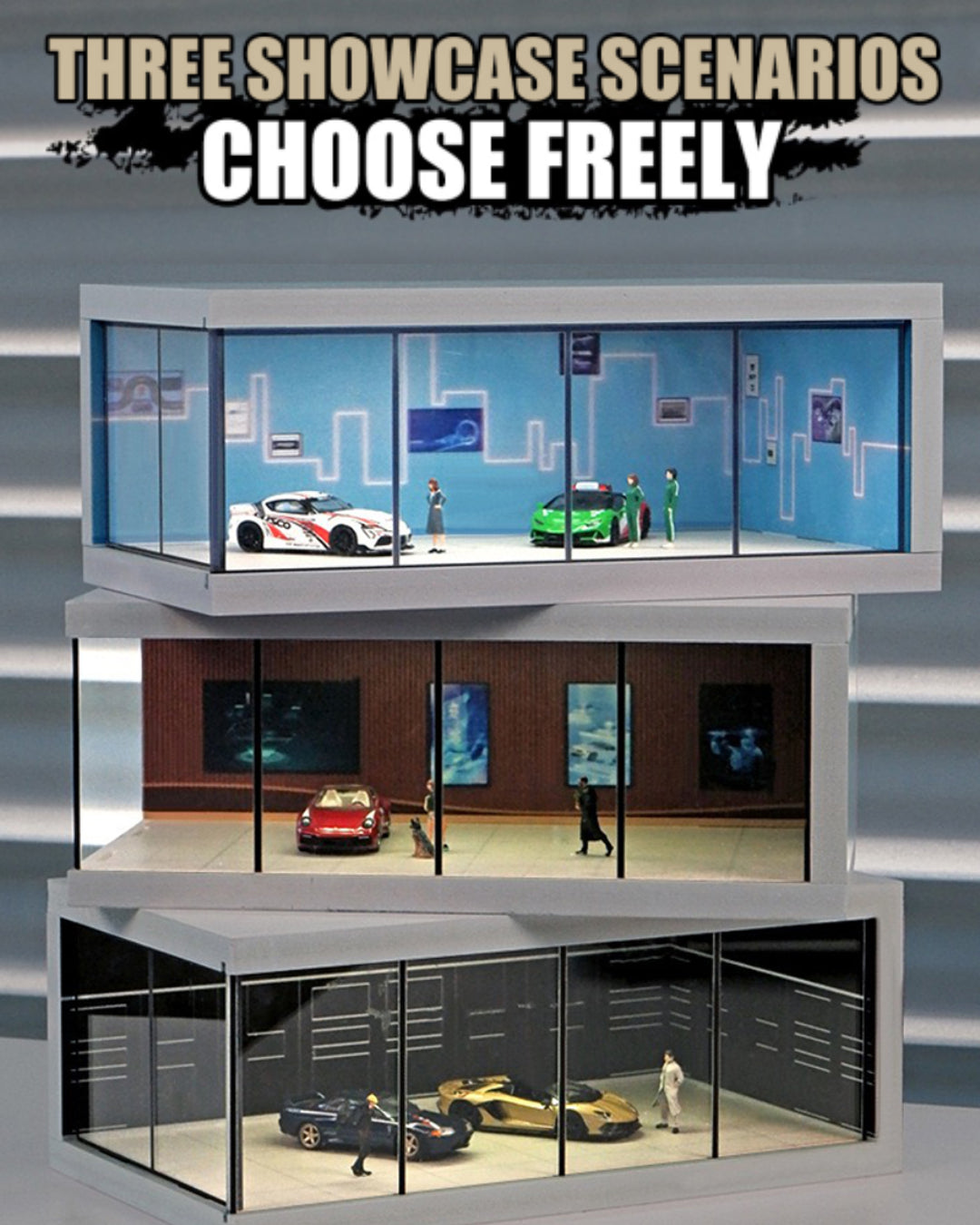 1/64 Scale Car Showroom Diecast Model