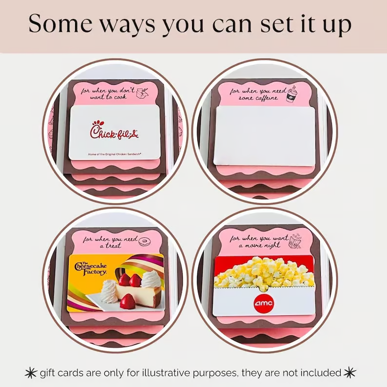 Handmade Christmas gift card booklet