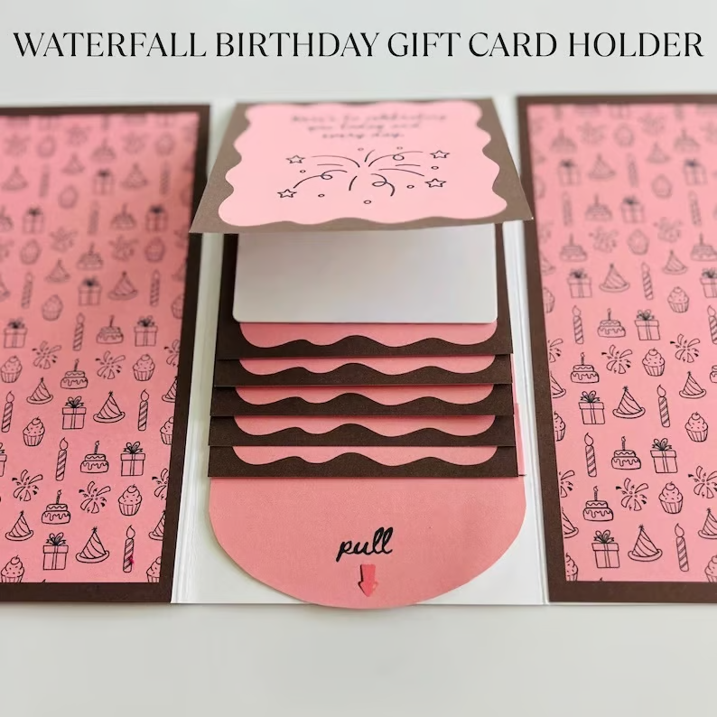 Handmade Christmas gift card booklet