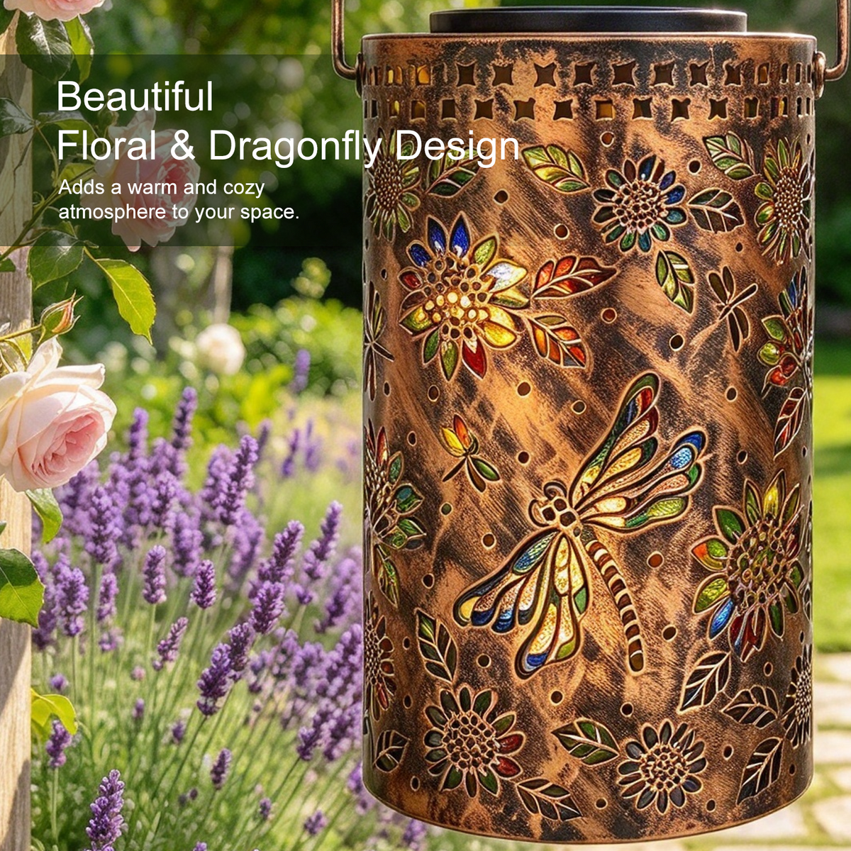 Hanging Dragonfly Solar Garden Light