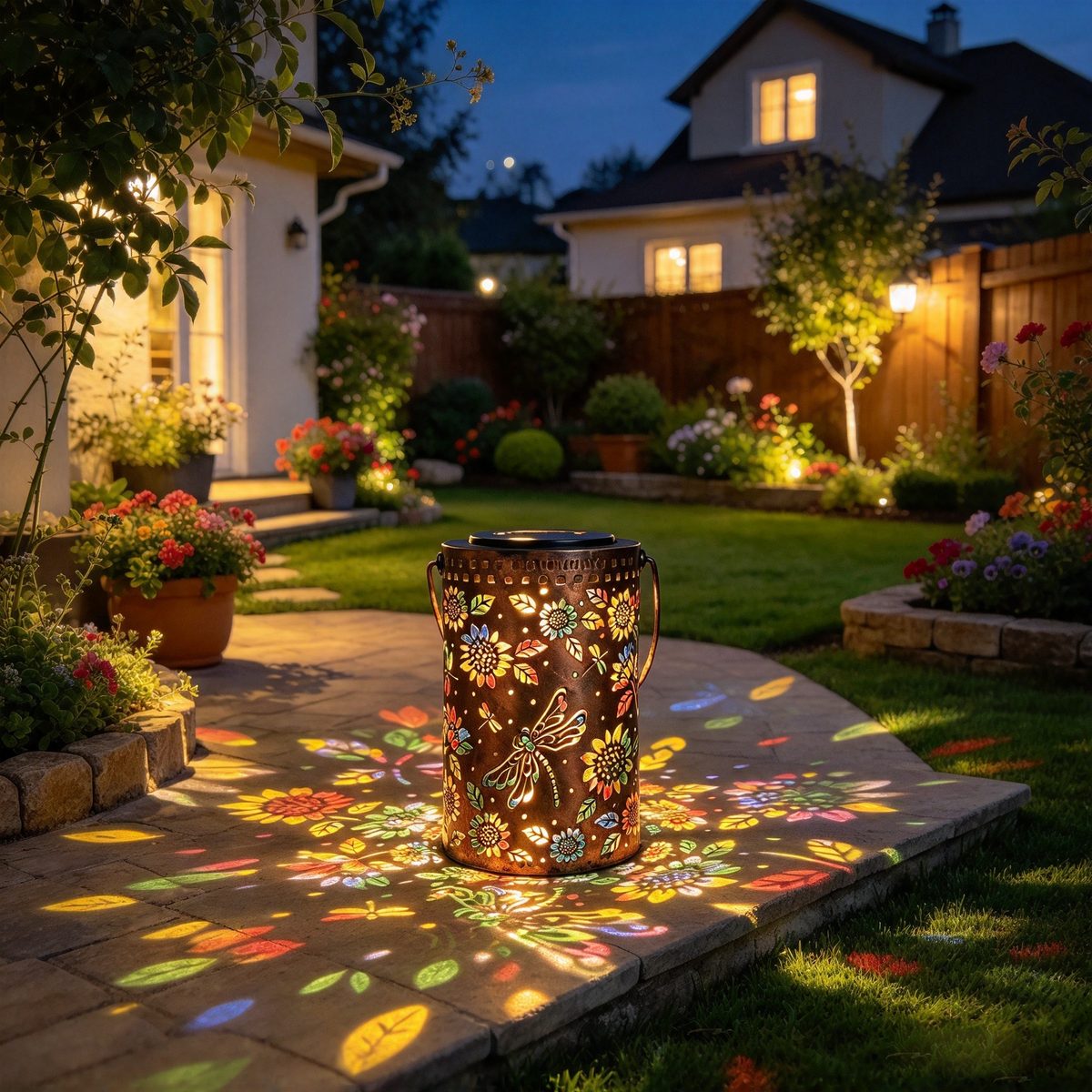 Hanging Dragonfly Solar Garden Light