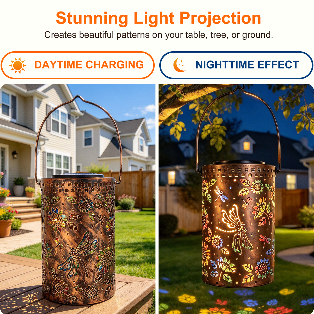 Hanging Dragonfly Solar Garden Light