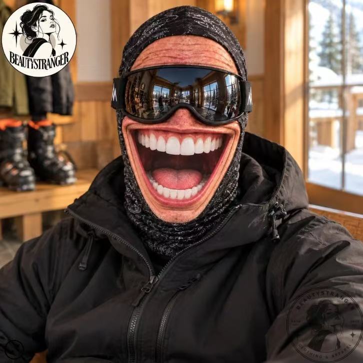 3D Funny Realistic Face Ski Mask