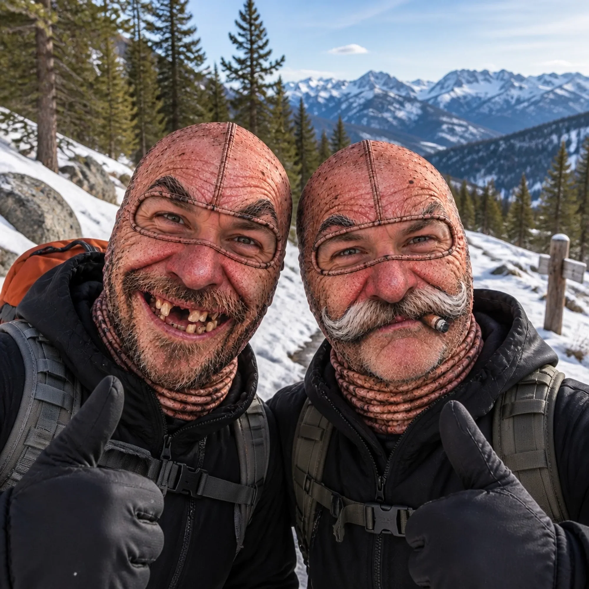 3D Funny Realistic Face Ski Mask