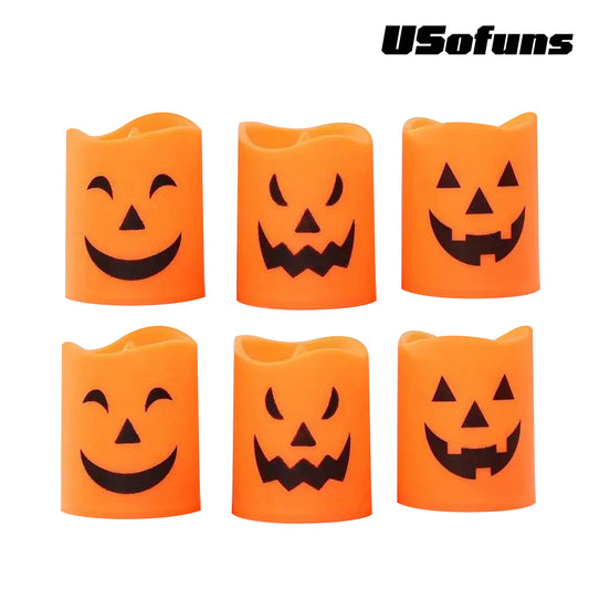 6Pcs-Halloween Ghost Face Light
