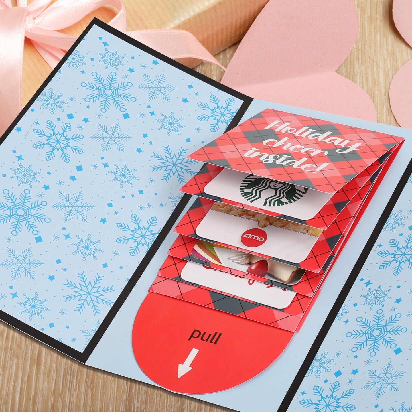 Handmade Christmas gift card booklet