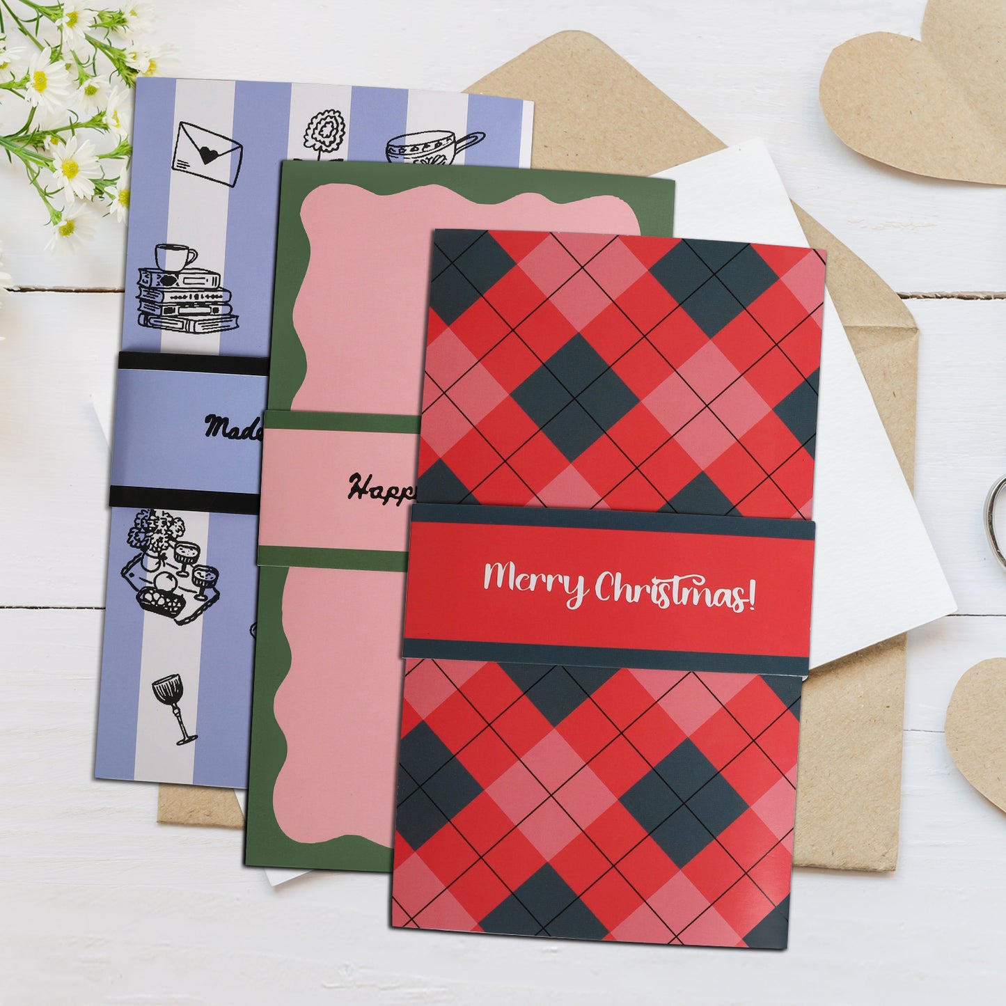 Handmade Christmas gift card booklet