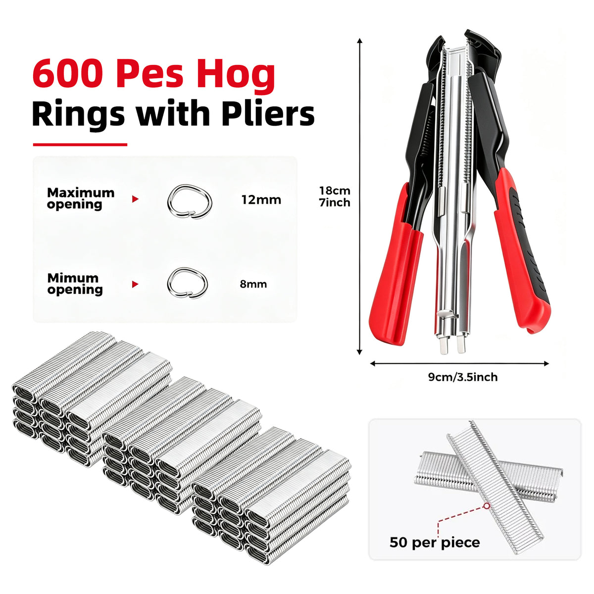 Hog Ring Pliers Kit