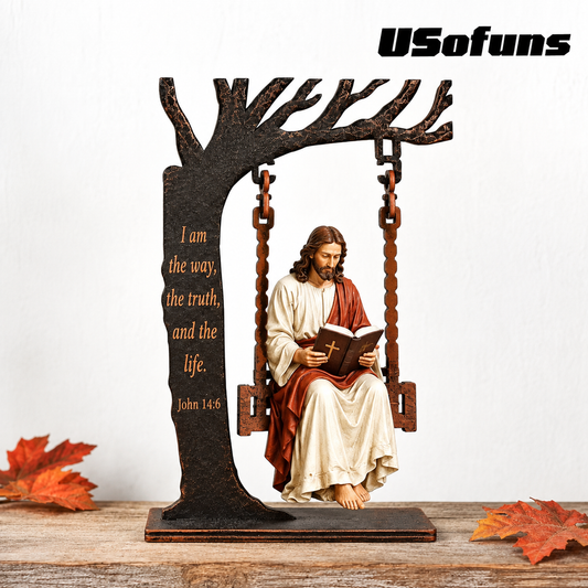 Jesus Swing Ornament –Faith-Inspired Home Decor
