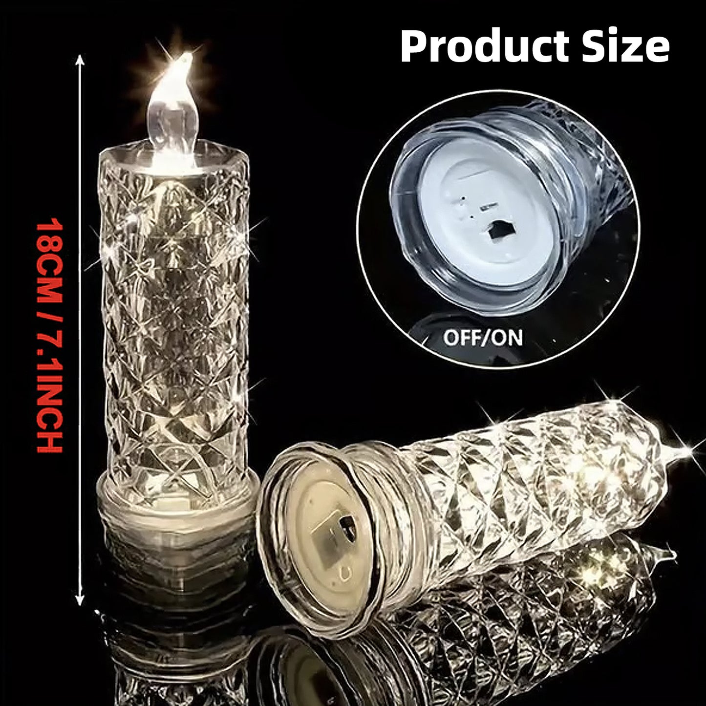 LED Crystal Candle Lights
