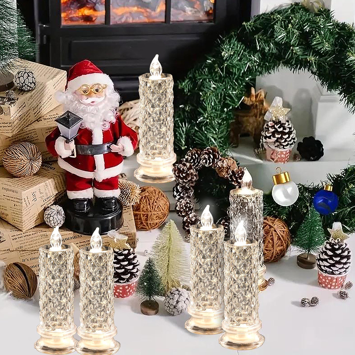 LED Crystal Candle Lights