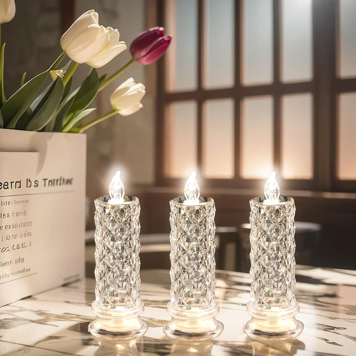 LED Crystal Candle Lights