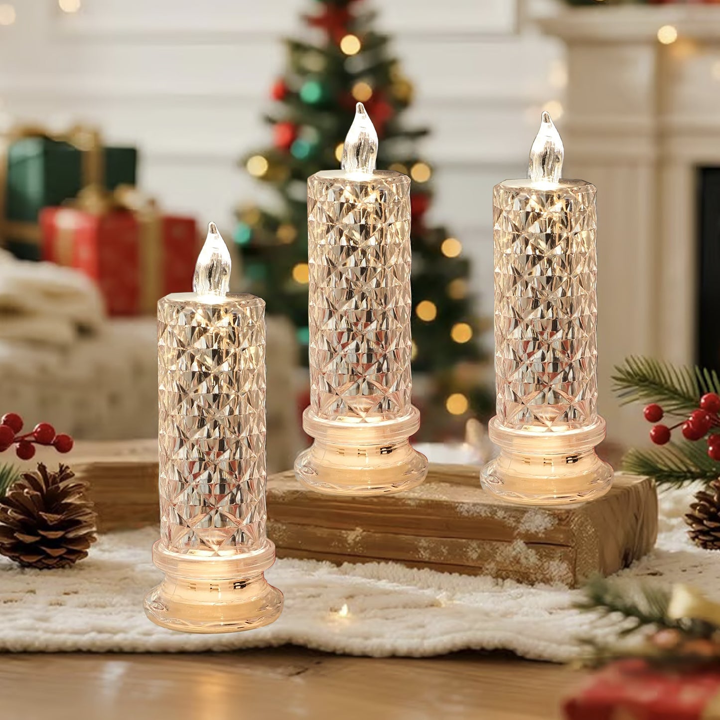 LED Crystal Candle Lights