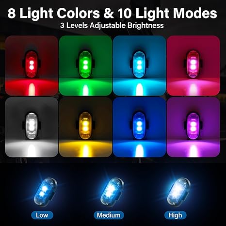 Wireless LED Strobe Anti-Collision Light with Remote Control