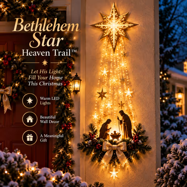 Bethlehem Star of Faith™ – Lighted Nativity Wall Decor