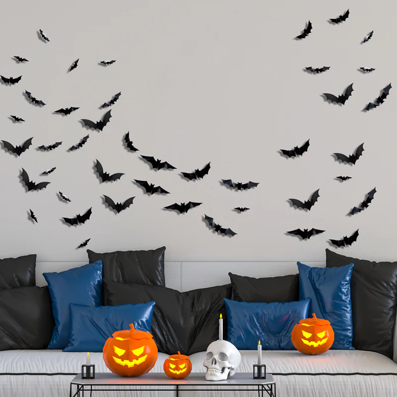 Lighted Halloween Bat Wall Decor