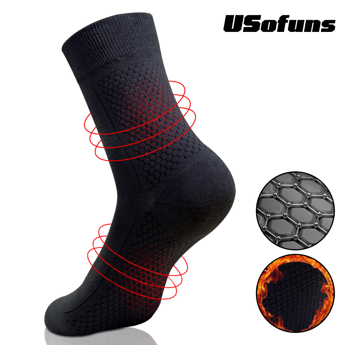 Men's Graphene Anti-Odor Socks (5 Pcs/set)