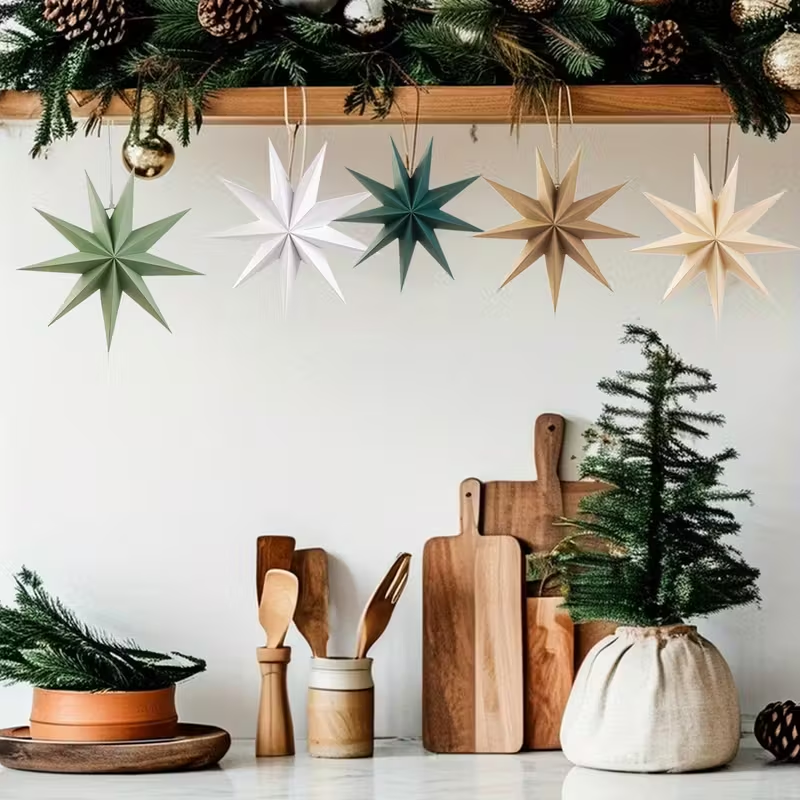 9-Pointed Paper Star Lanterns(12in)