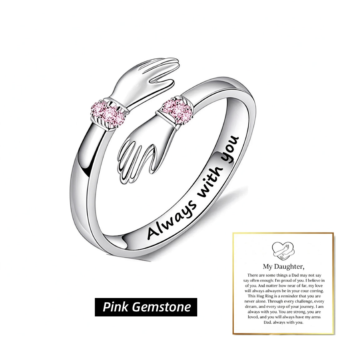 Adjustable Dad & Daughter Hug Ring