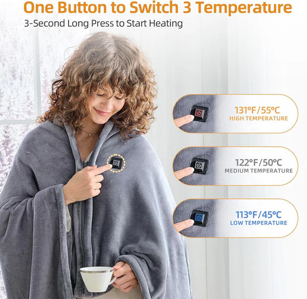 Christmas Sale - Portable Heated Shawlb